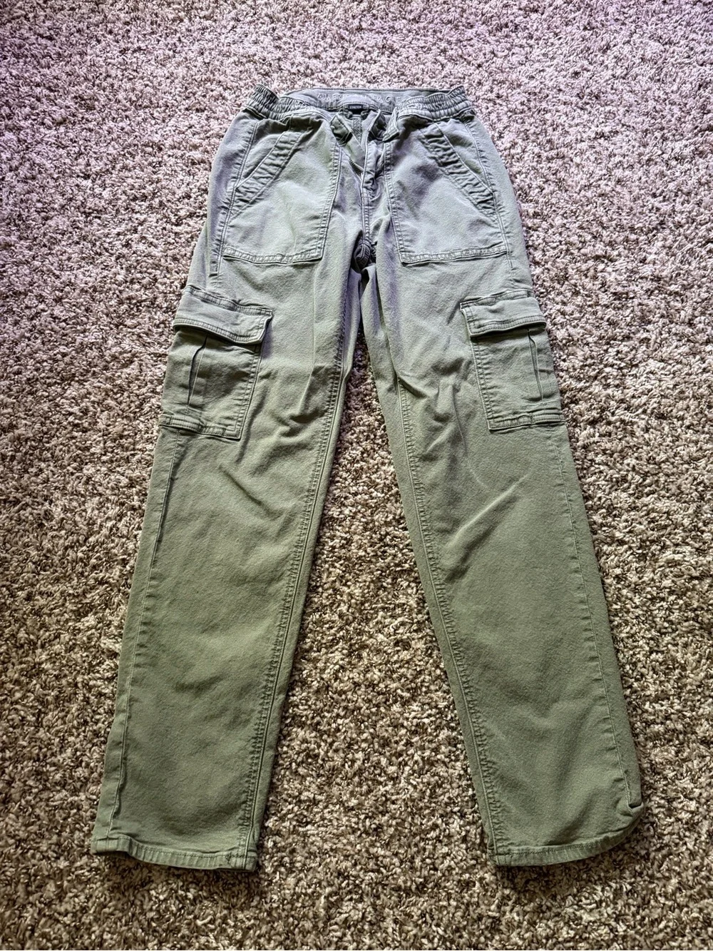american eagle green mens stretch cargo pants